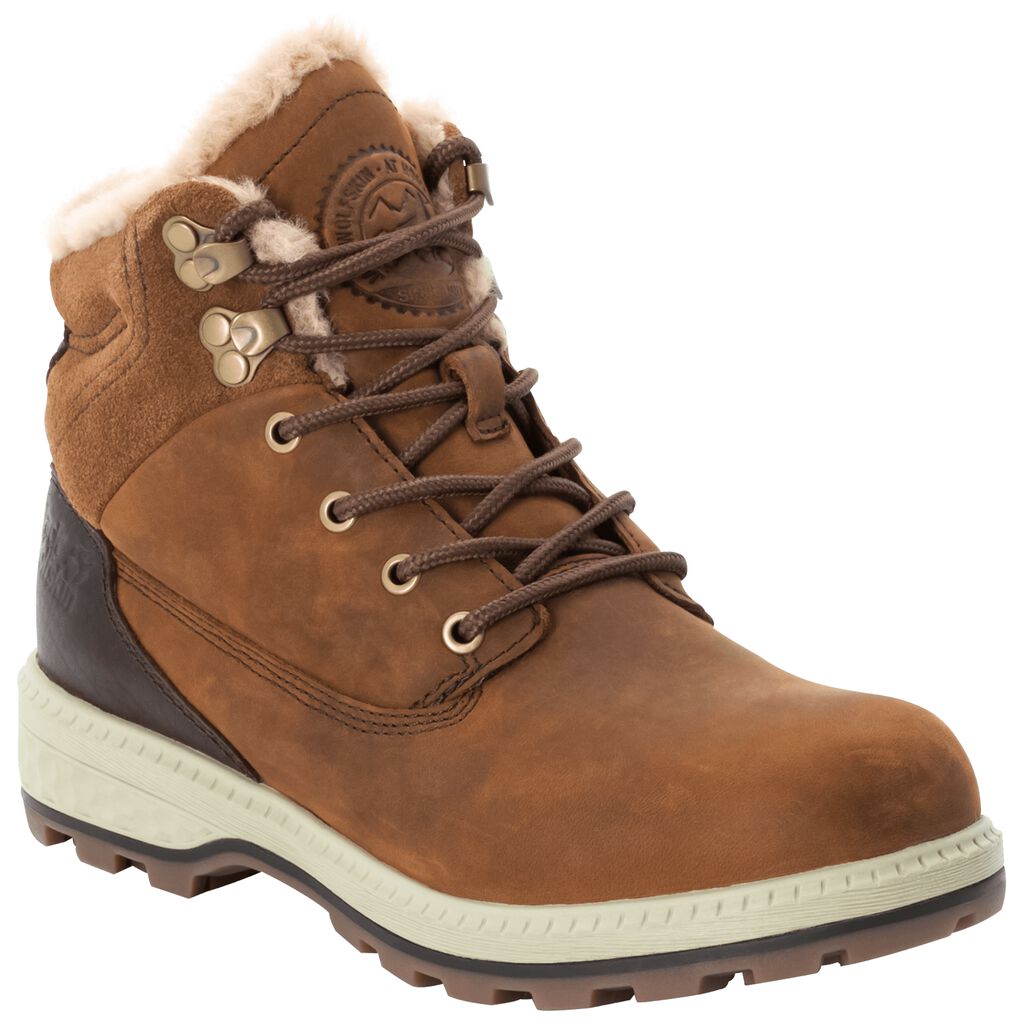 Jack Wolfskin JACK WT MID μποτεσ χειμωνασ γυναικεια καφε/ασπρα | GR4757188